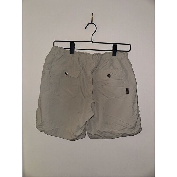 Women's Patagonia Elastic Waist Hiking Shorts Size 10 Khaki - Picture 2 of 4